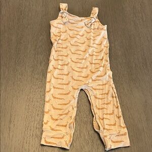 Kate Quinn Cream and Orange Kids Bodysuit